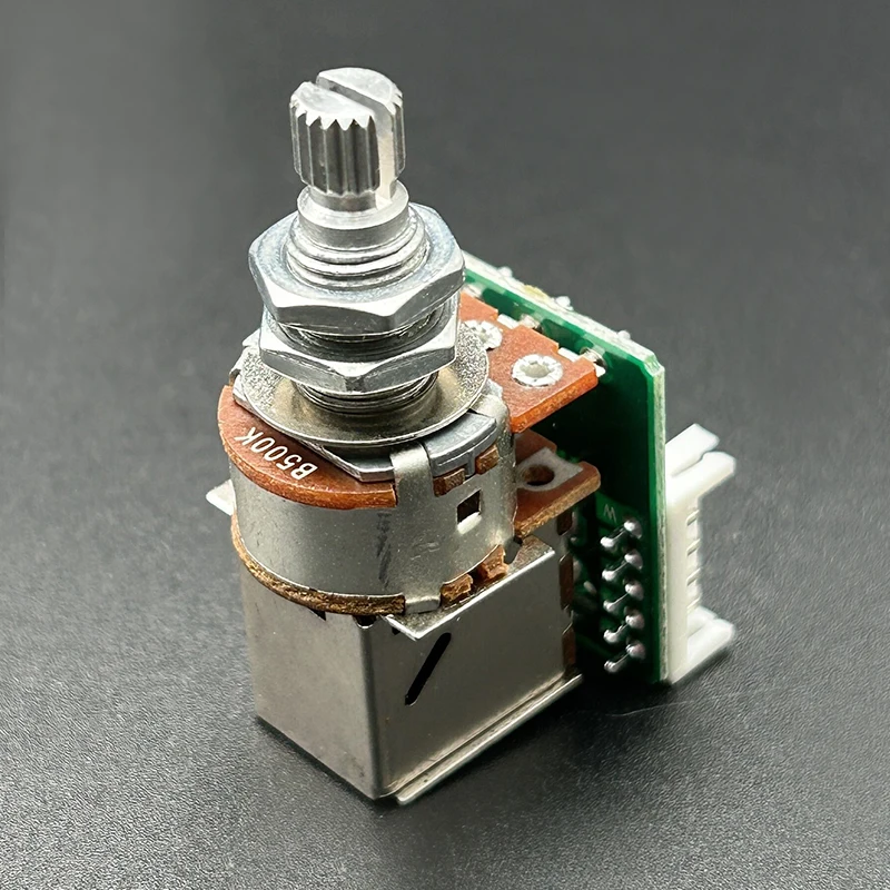 10Pcs Guitar Push Pull Potentiometer B500K Pre-wired with PCB Coil Split Function Prewired Pots for LP SG DOT