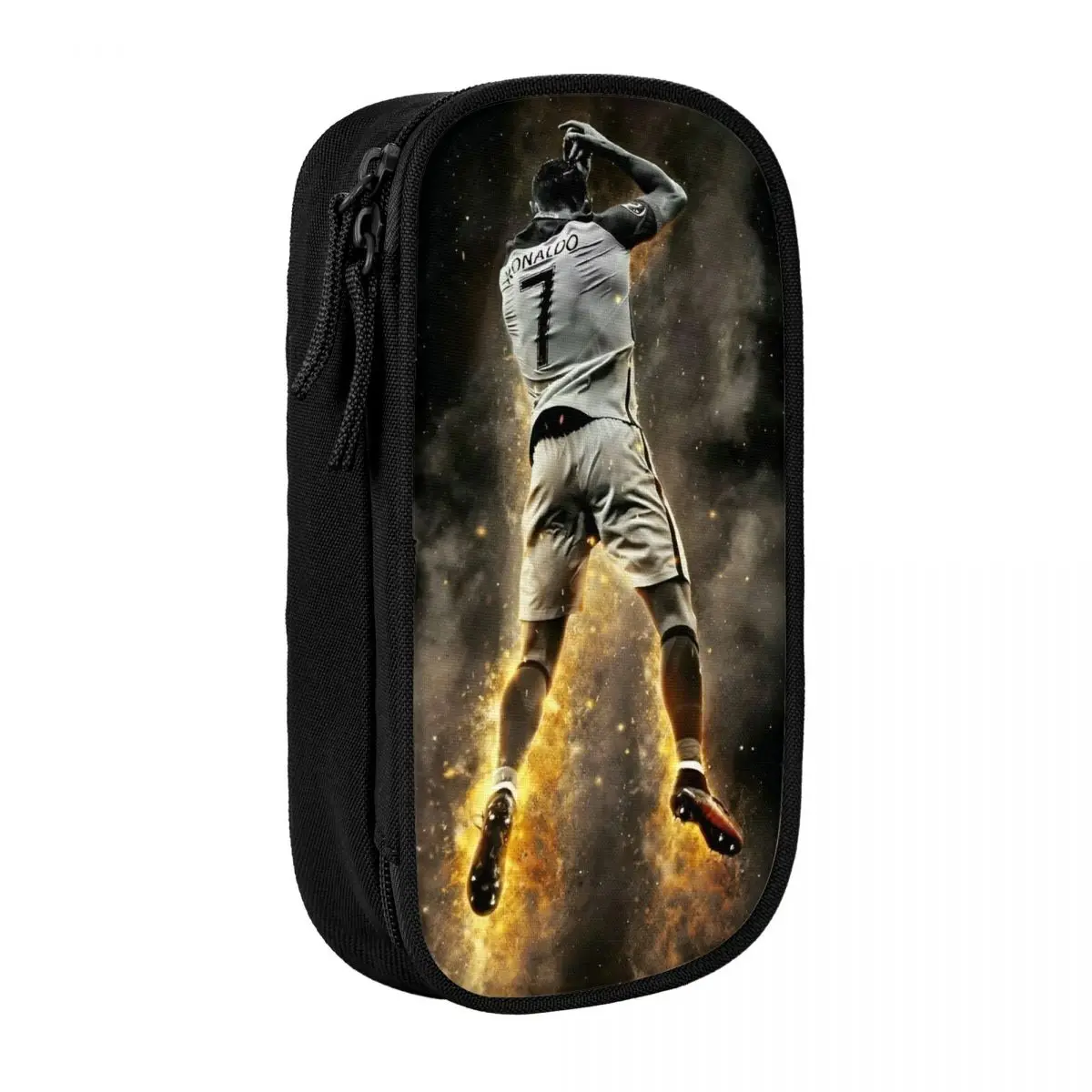 CR7 Football Soccer Pencil Case - Big Capacity School and Cosmetic Organizer