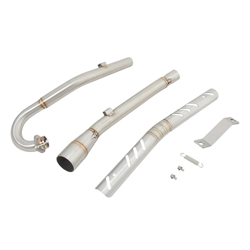 Motorcycle Exhaust System Modify Escape Moto Front Middle Link Pipe For HONDA Cross CUB110 CC110 CUB CC 110 2018 - 2022 2023 - Image 2