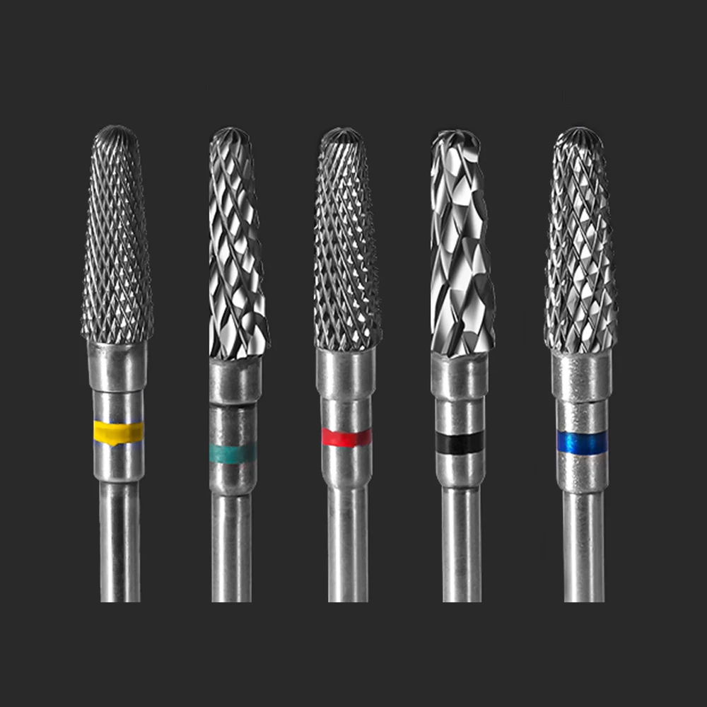 

Вольфрамовые маленькие закругленные сверла для ногтей, инструмент для удаления гель-лака, Маникюрный Инструмент, 5 размеров, профессиональные салонные электрические сверла для ногтей