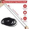30-120mm Universal Mix Cassette Tape Universal Machine Belts Assorted Common square Rubber Belt for Recorders Walkman DVD Drive 3
