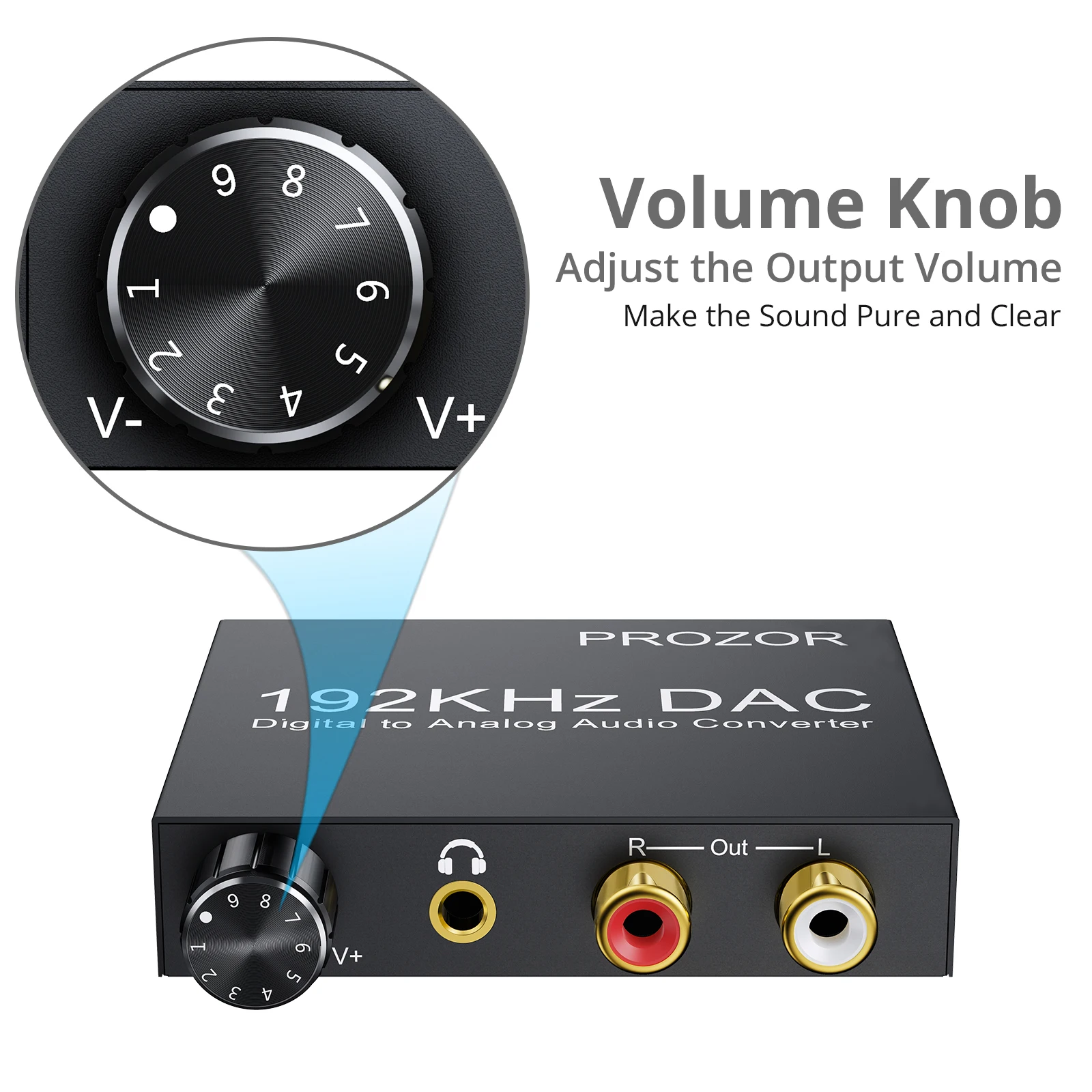 DAC Audio 192KHz, Convertisseur Audio Numérique vers Analogique