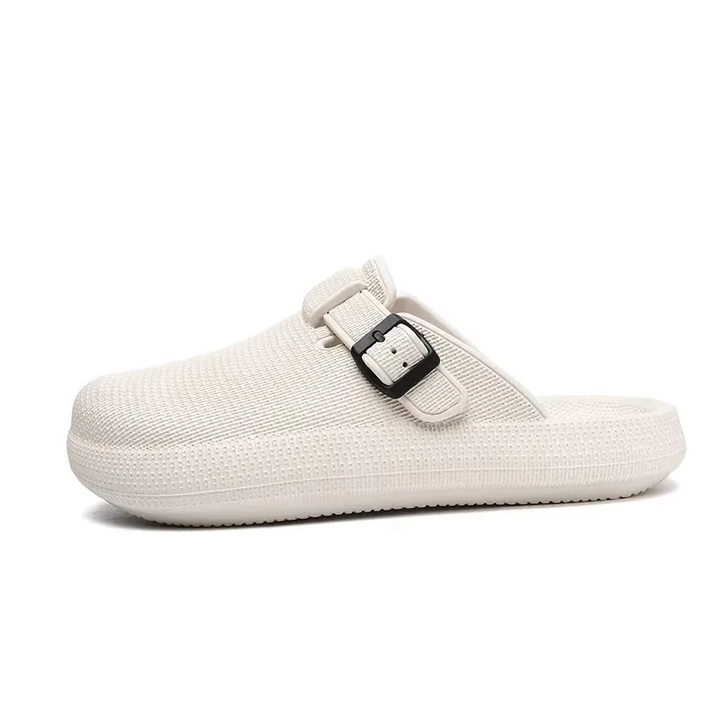 Crestar Summer Women Clogs Slippers Fashion Thick Bottom Mules Sandals Men Waterproof Garden Shoes Adult Adjustable Buckle Shoes 4