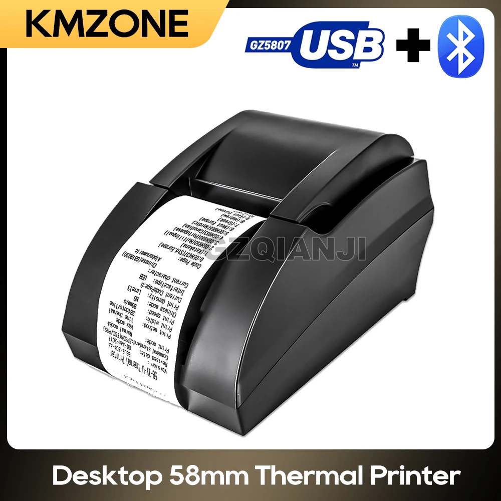 58mm Thermal Receipt Printer Desktop Bill 2 Inch Pos Printer Usb