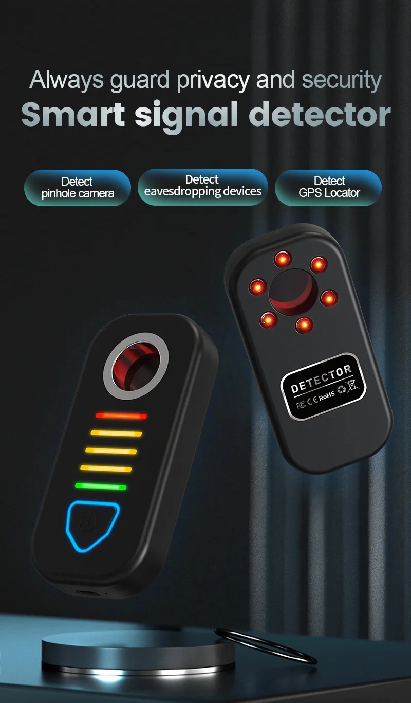 Signal Detector Anti Tracking Eavesdropping Stealing Anti Candid Hidden Pinhole Infrared Camera Car Positioning Long Distance F8