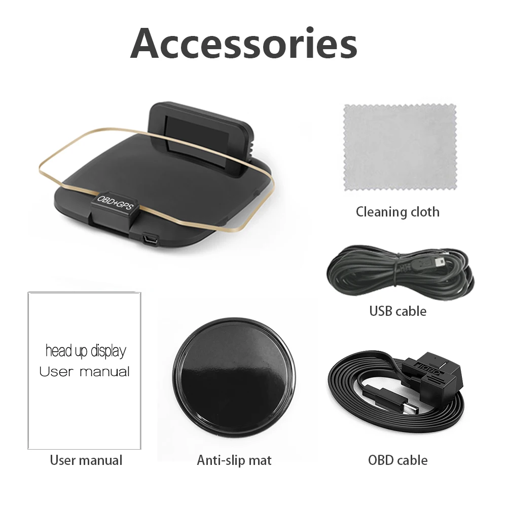 HUD ڵ  ÷ OBD2 GPS  ý ӵ, C1 ׺̼ ,   µ   RPM 