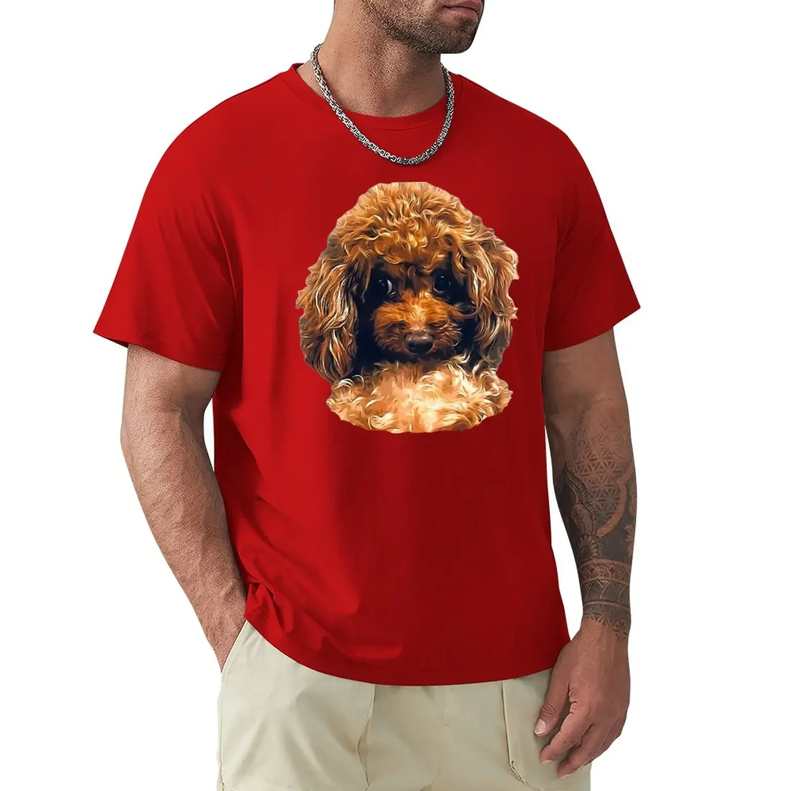 

Poodle toy mini with the look T-Shirt shirts graphic tees Blouse clothes for men