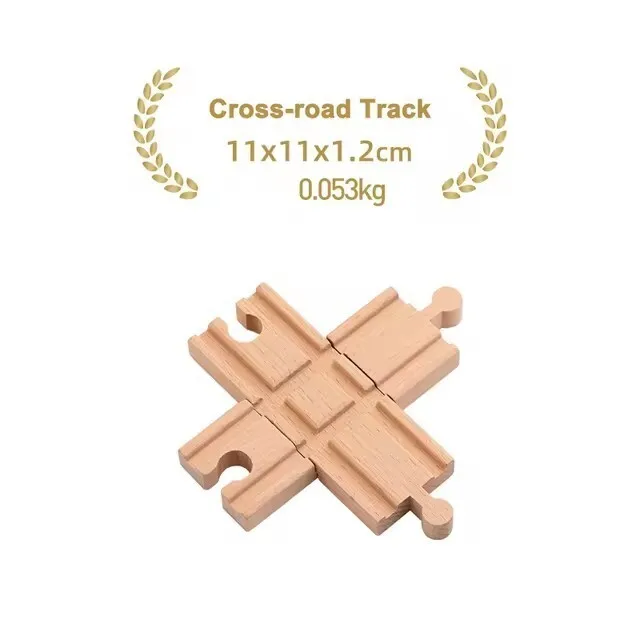 Premium Beech Wood Railway Train Track Accessories for Children’s Educational Play