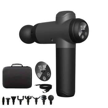 6/99 Speeds Massage Gun Deep Tissue, Back Massager Gun for Athletes Muscle Massage Gun for Body with 4/8 Massage Heads