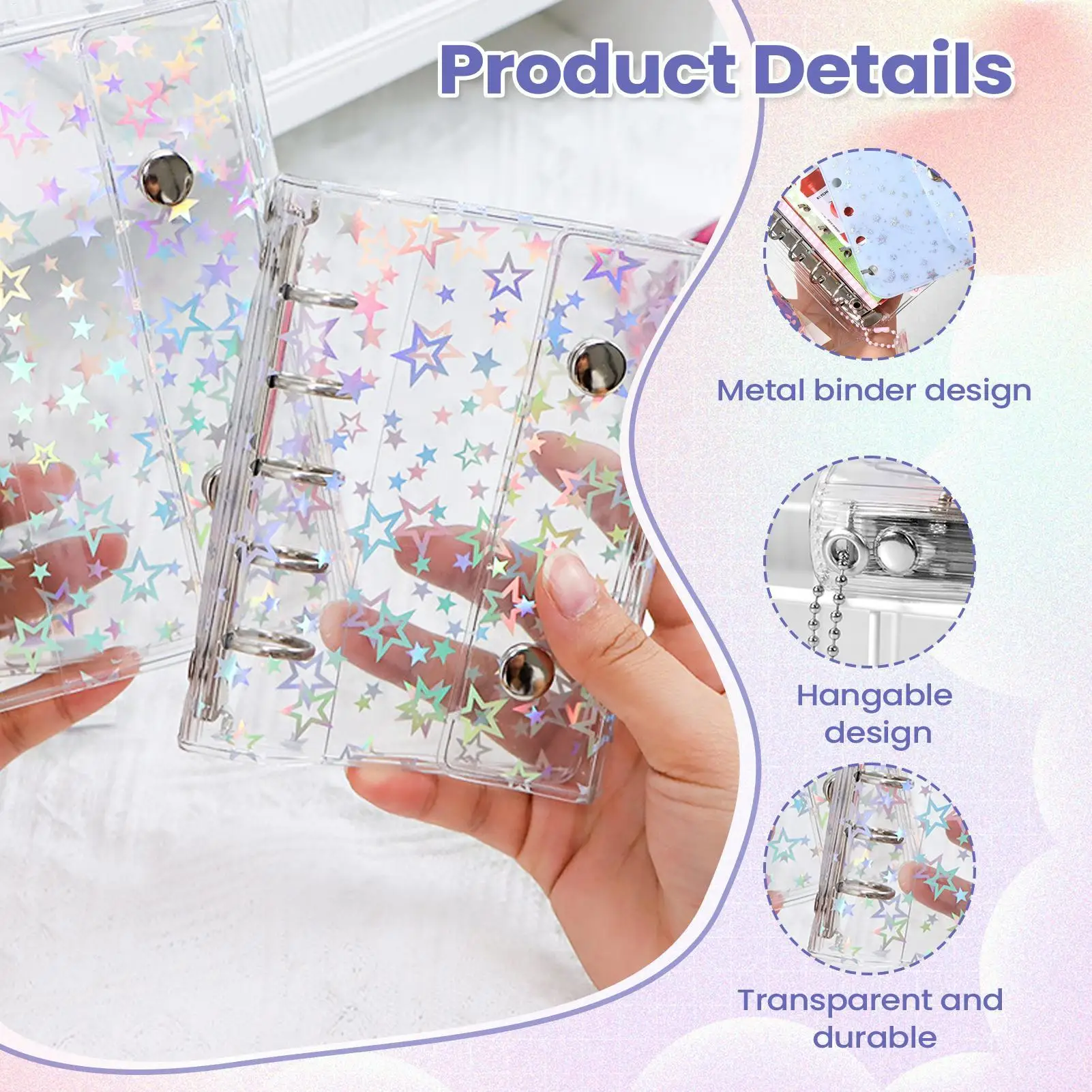 바인더 커버 휴대용 주최자 폴더 가족 학생을위한 사무실 바인더 폴더 교사 학교 통근 야외 실내 여행