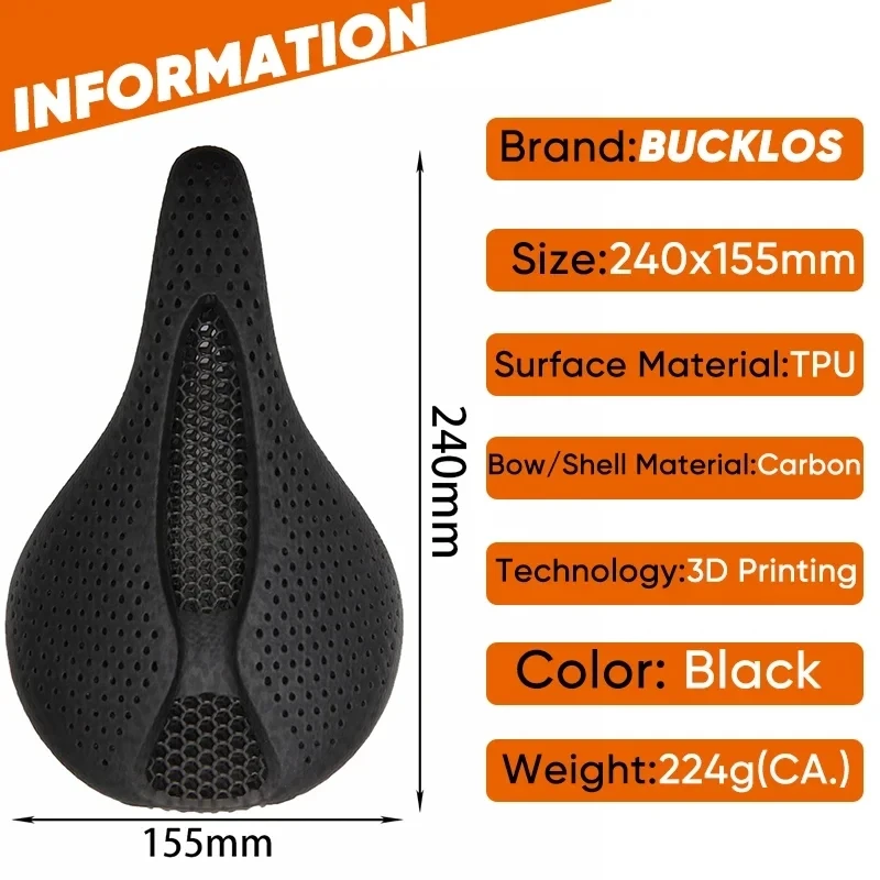 BUCKLOS 3Dカーボンサドル　最終値下げ BUCKLOS 3Dカーボンサドル 最終値下げ - メルカリ