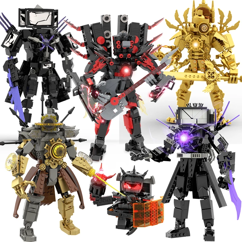 Skulbii-男の子と大人のためのビルディングブロック,組み立て用の