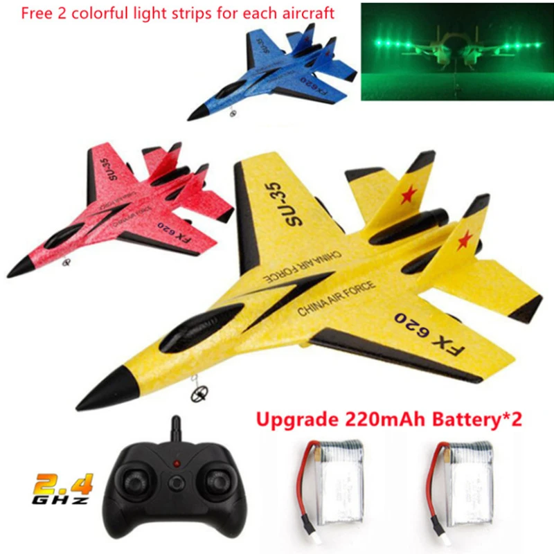 Fx620 Su35 Rc Remote Control Airplane 2.4g Remote Control Fighter Hobby Plane Glider Airplane