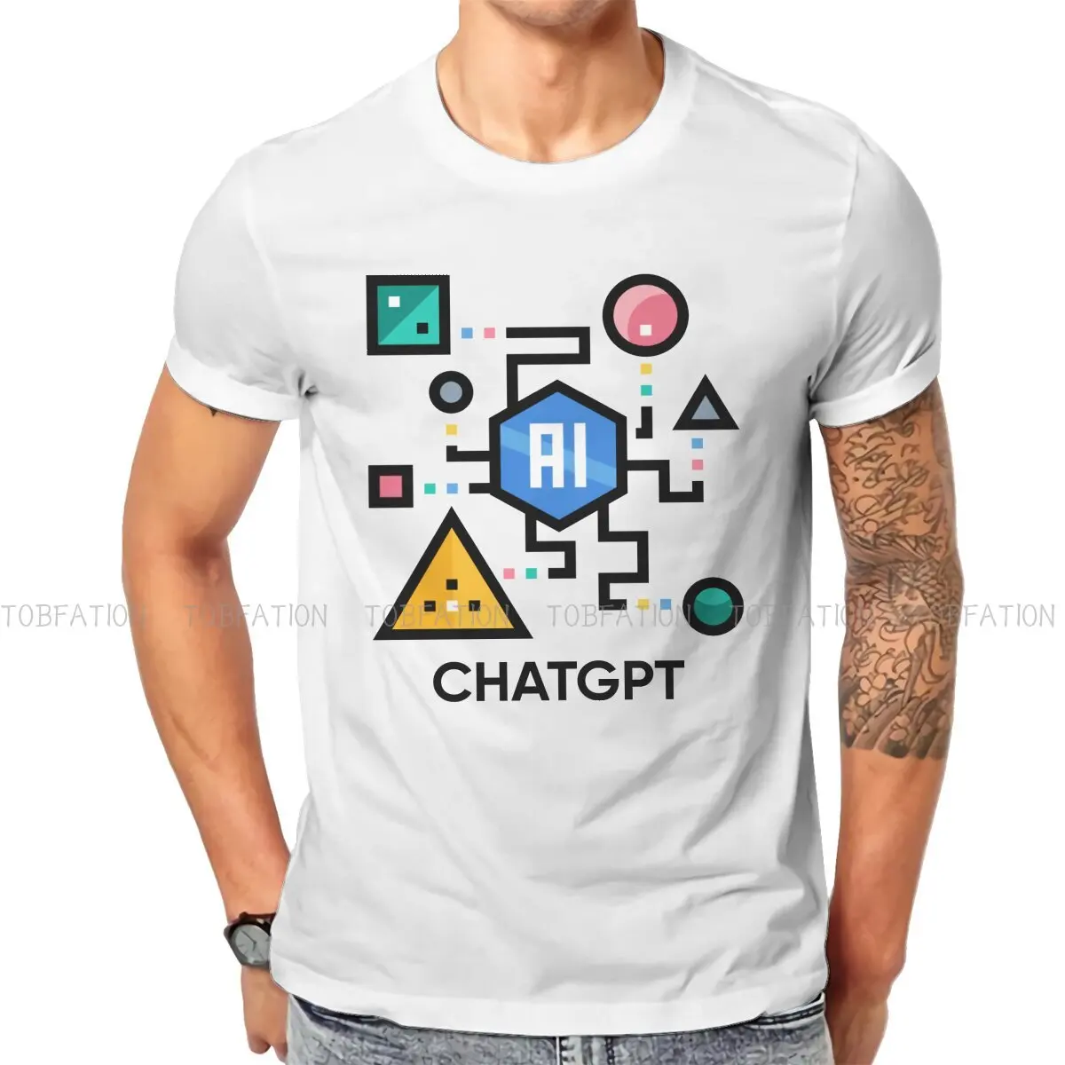 

ChatGPT Man TShirt Have AI Individuality Polyester T Shirt Graphic Sweatshirts Hipster