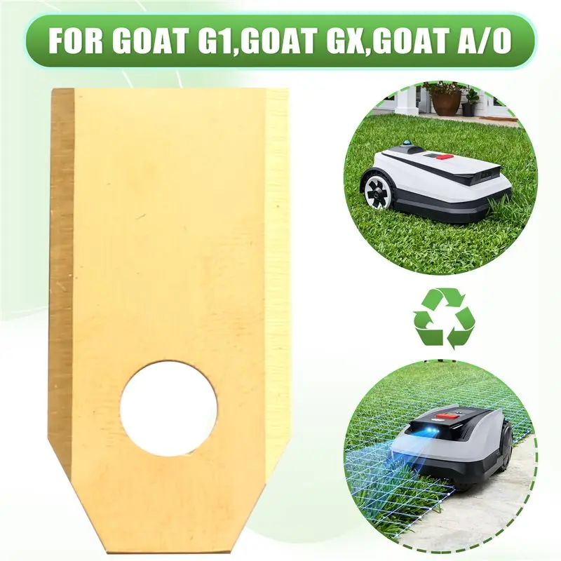 ECOVACS GOAT 로봇식 잔디깎이용 A25F 교체용 블레이드 54개(나사 포함) 골드