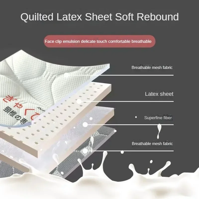 Adult Latex Reverse Traction Pillow Core Cervical Spine Protection Sleep Aid Specially Designed Household No Collapse 3