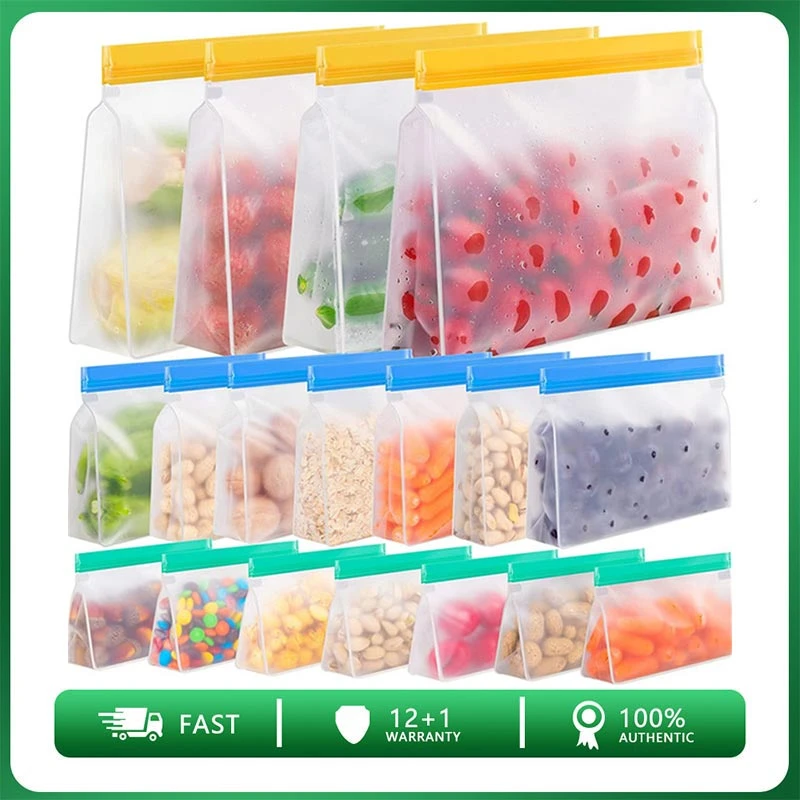 Reusable Silicone Food Storage Bags Reusable Ziplock Bags Silicone