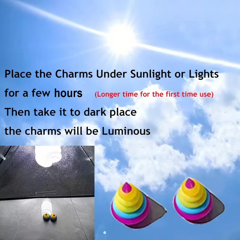 Cute Shoe Charms Decoration For Summer Shark Slippers Women Men Shark Sandals Fins Buckle Shoes Accessories Glow In The Dark 2pc