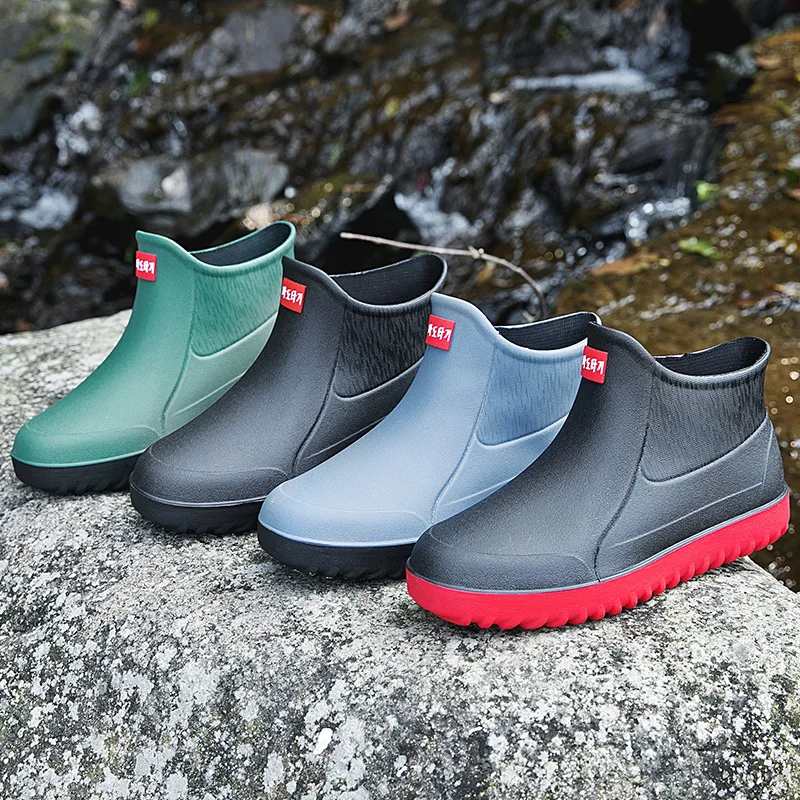 Gotre Outdoor Popular Fishing Rain Boots Durable Waterproof Anti Slip Rubber Fishing Water Shoes For Men And Women