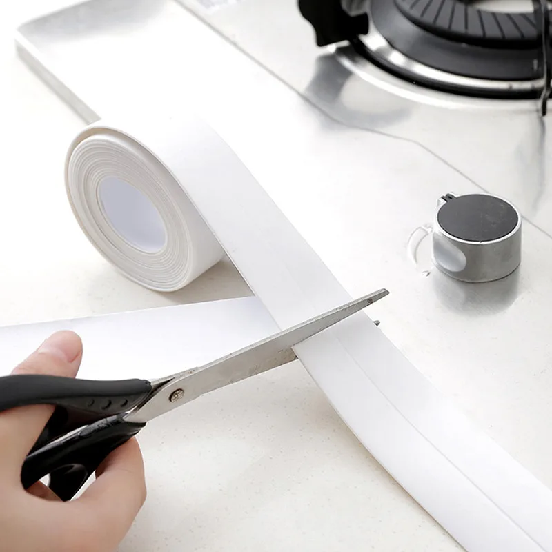 Bathroom Kitchen Shower Waterproof Mold Proof Tape Sink Bath Sealing Strip Self-Adhesive Waterproof Kitchen Edge Caulk Strip adhesive sealing strips adhesive tapes anti mold waterproof tape