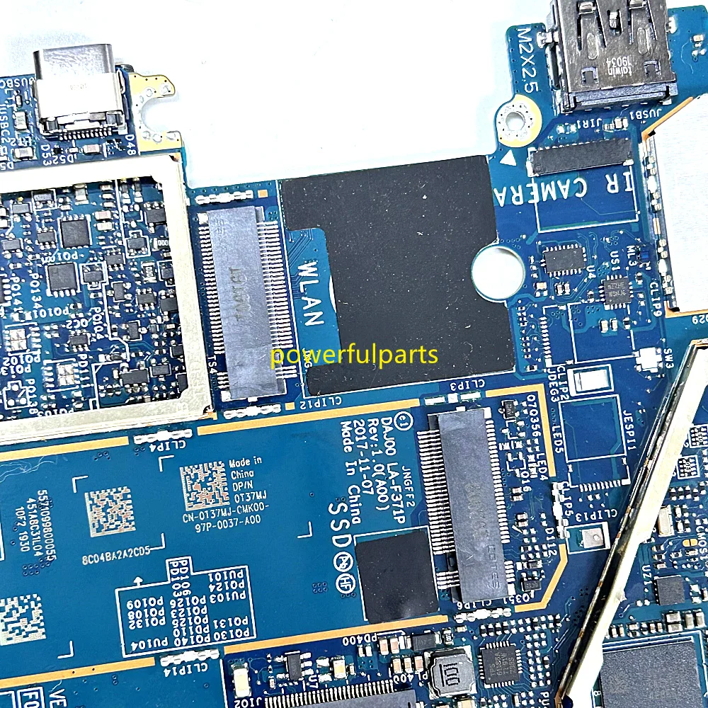 For Dell Latitude 5290 2-in-1 Tablet Motherboard DAJ00 LA-F371P 0T37MJ 0JP7C1 i5-8250U i5-8350u Cpu 8GB Ram Working Good