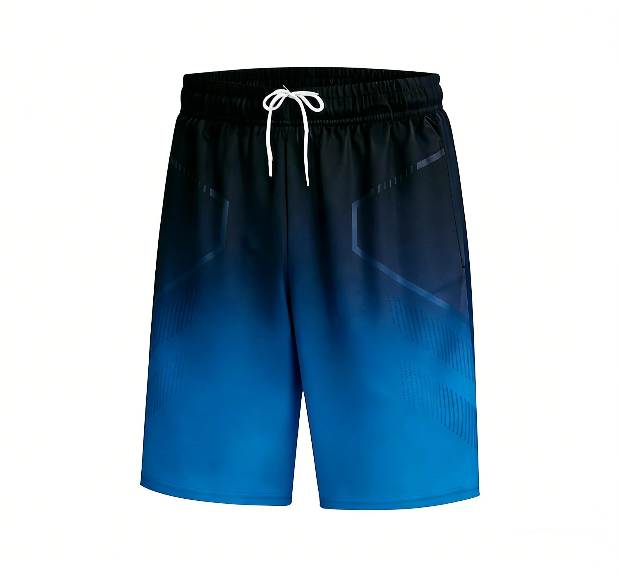 Men’s quick dry running basketball gym training five-point sports shorts navy