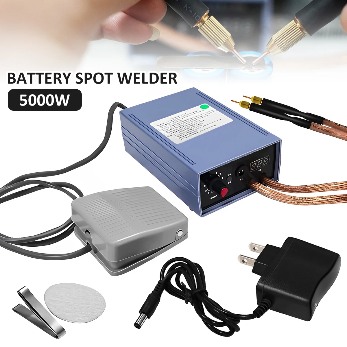 Battery Spot Welder Kit Mini Handheld Spot Welding Machine for 18650 Battery DIY Portable