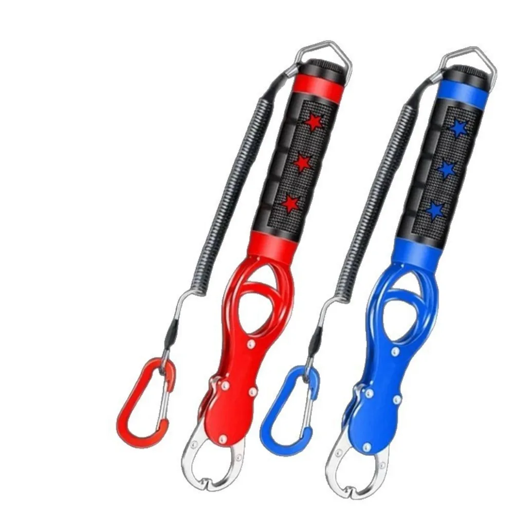Pince à lèvres professionnelle en alliage d'aluminium avec balance - Outil de pêche étanche et anti-rouille
