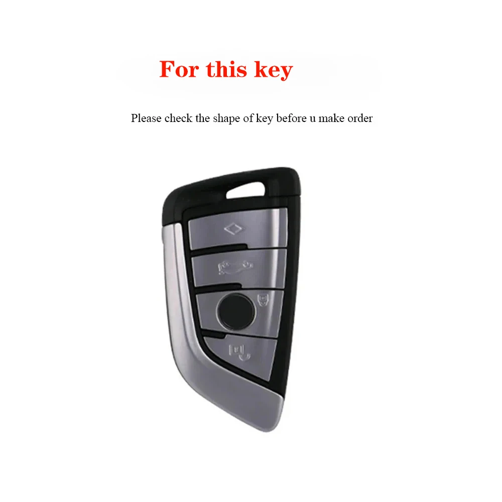 4 Tasten TPU Auto Schlüssel Fall Volle Abdeckung Fob Für BMW X1 X3 X5 X6 Serie 1 2 5 7 F15 F16 E53 E70 E39 F10 F30 G30 2023 Zubehör – Detail 1