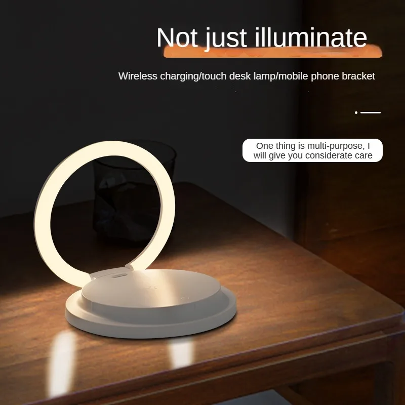 Wireless Charger Desk Lamp For Huawei Apple Xiaomi Wireless Charging