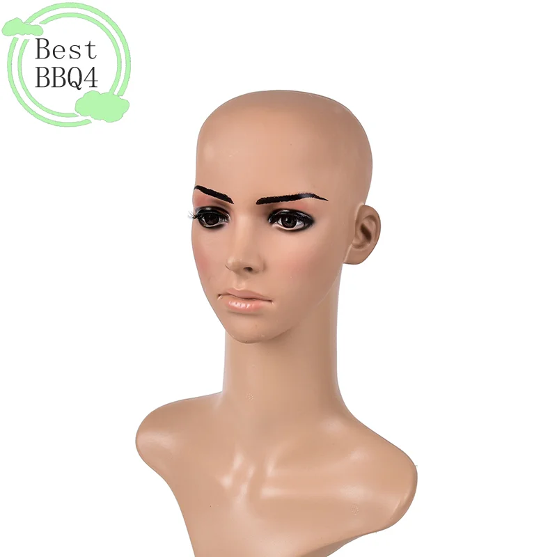 BBQ4 가짜 라텍스 살색 피부 유니섹스 대머리 가발 캡 고무 스킨헤드 의상 장난용