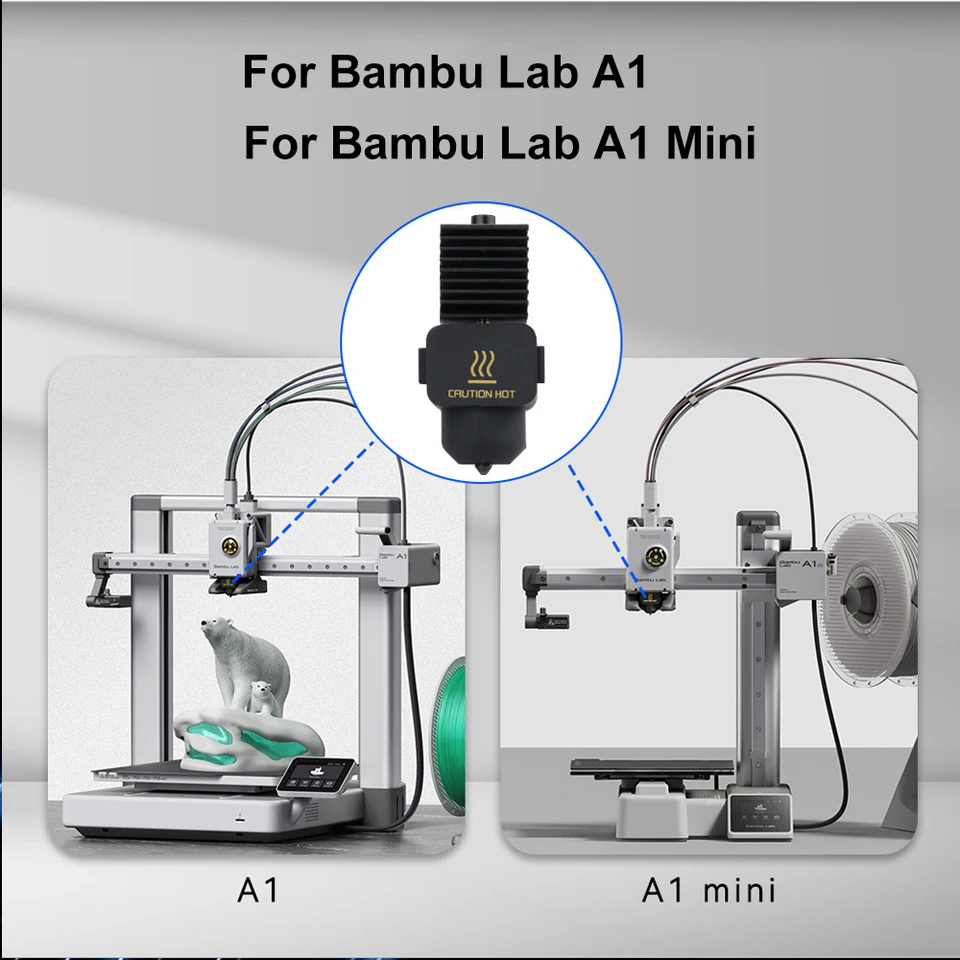 【おまけ付き】Bambu Lab A1 mini Bambu Lab A1 Mini Hotend Kit with 0.2/0.4/0.6/0.8mm Hardened Steel