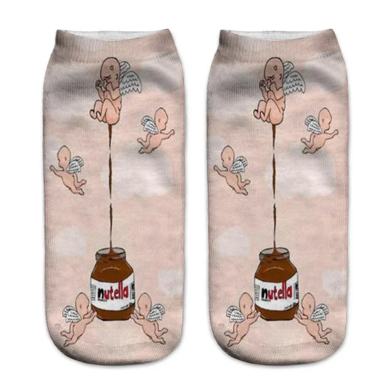Women's Cute 3D Food Print Cartoon Dessert Socks - Fun & Unique Gift