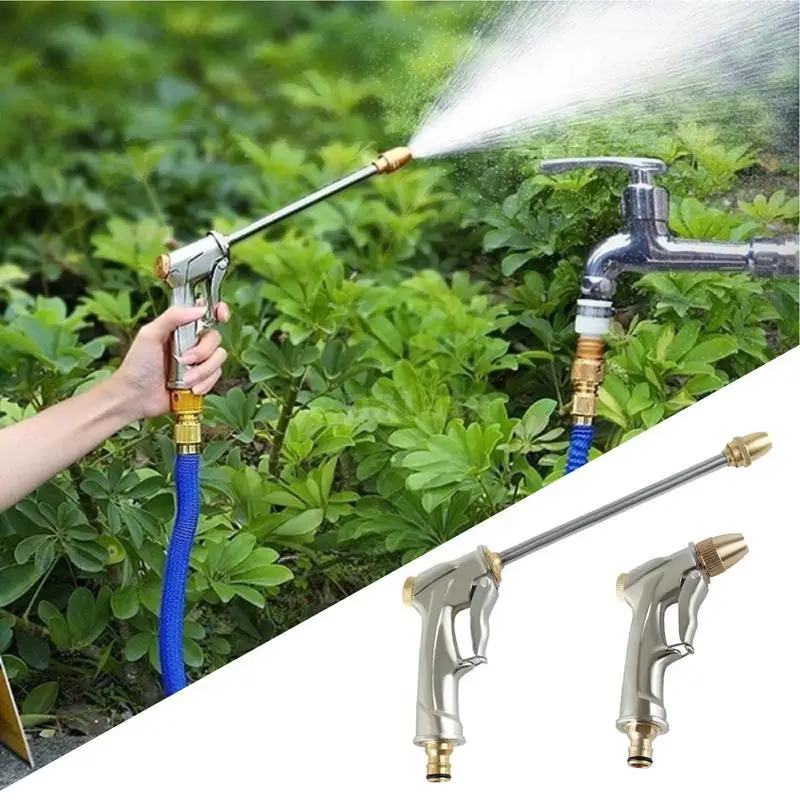

Heavy Duty Metal Spray Nozzle For Garden Hose Metal Spray Nozzle For Watering Plant Adjustable Water Nozzle Sprayer for watering