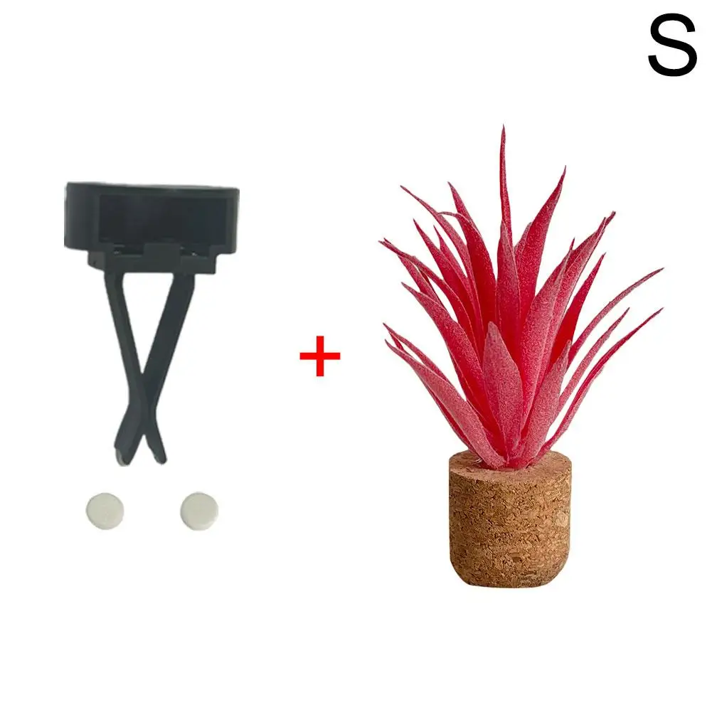 Car Diffuser Artificial Plants Shape Clip