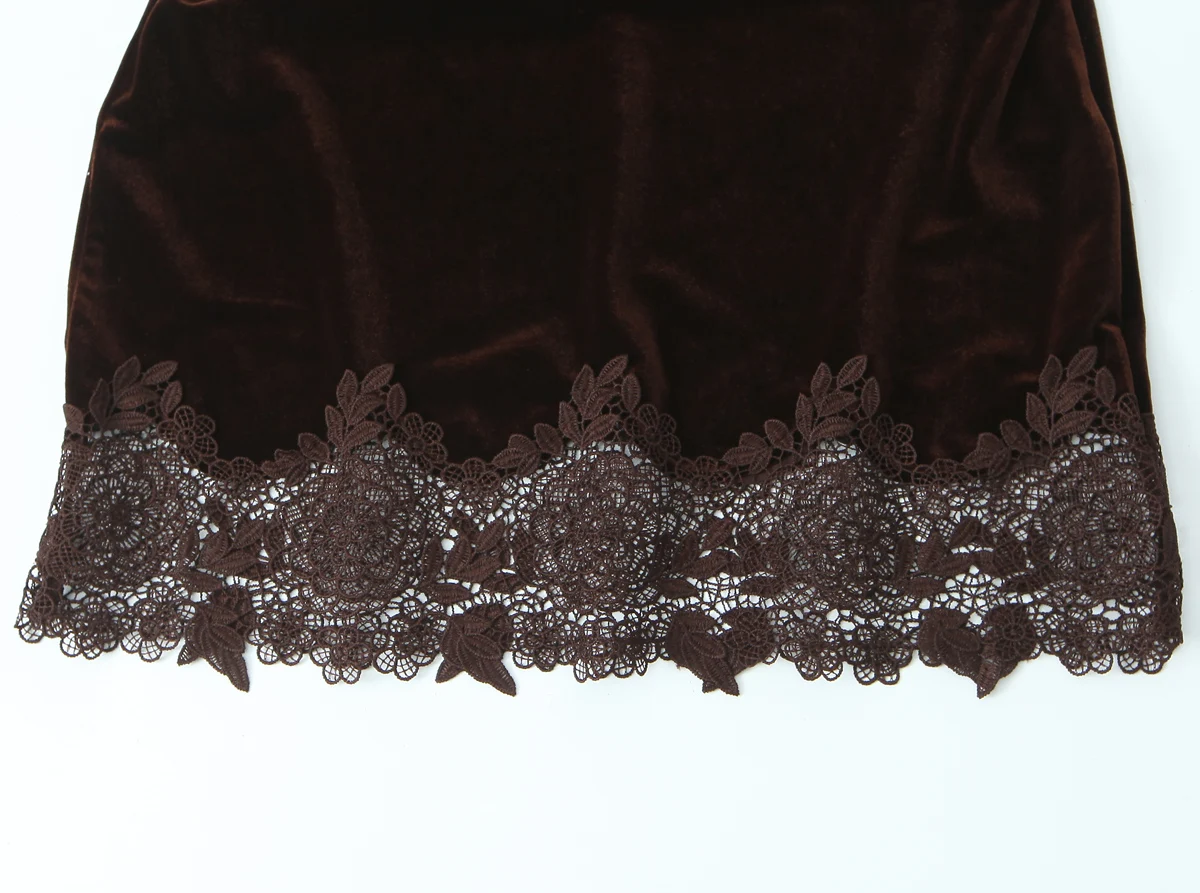 Women Spring Summer Elegant Lace Velvet Texture Mini Dress Ladies' Sleeveless High Neck Sexy Dress Female Commuting Party Dress