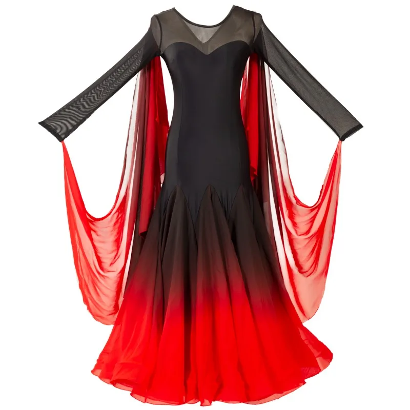 Competition Modern Dance Dress Women Standard Ballroom Stage Costume formal Clothing Practice Wear Evening Long Prom waltz
