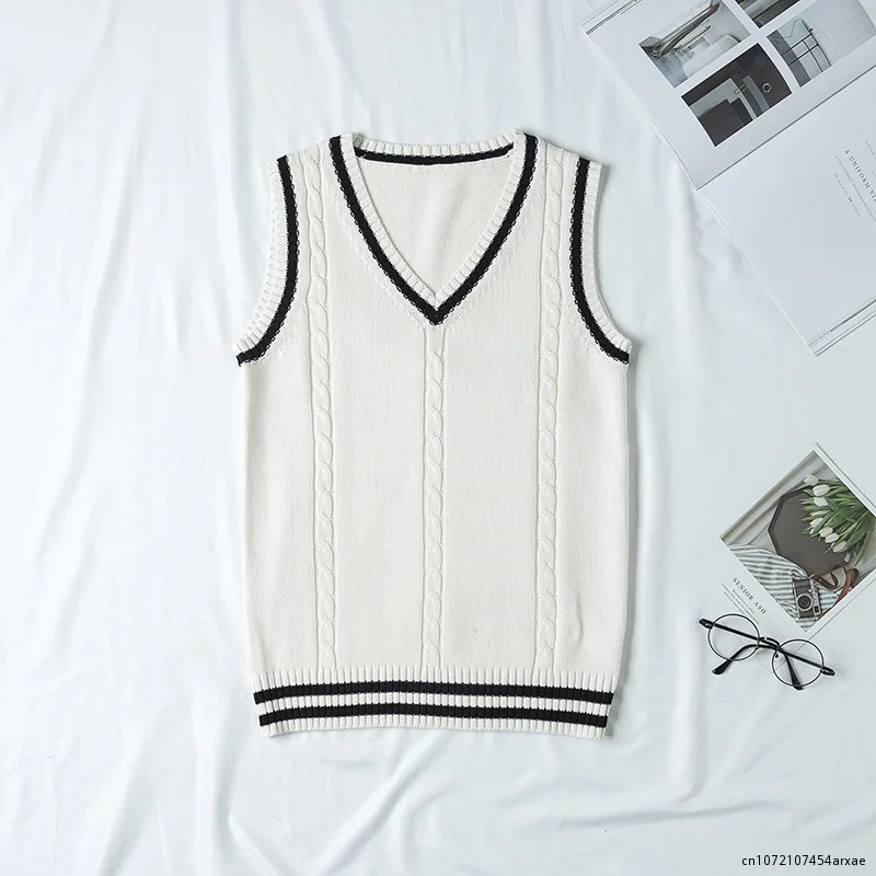 

Winter Sweater Vest Warm Sweater Vest Top Comfortable High Elasticity Stylish School Boys Girls Uniform Pullover Sweater Vest