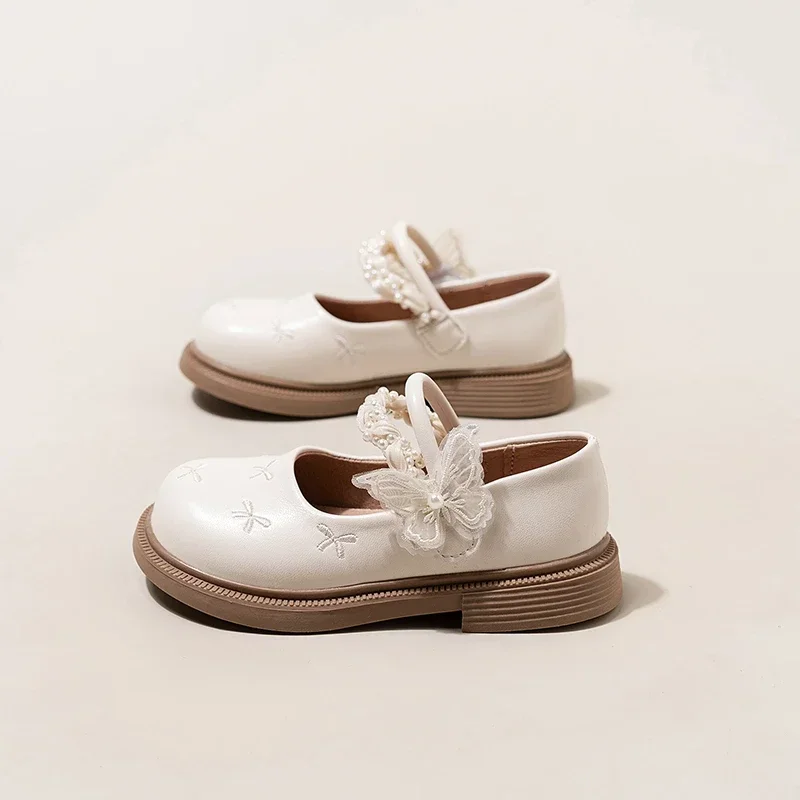 Elegante Mädchen Prinzessin Schuhe bestickt süße Kinder Mary Jane Schuhe neue schicke Kinder Casual Kleid Lederschuhe Lolita Stil – Detail 6