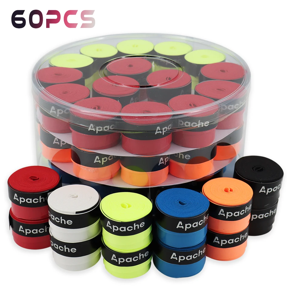 6 Nastri Antiscivolo Per Racchetta Da Tennis, Badminton, Squash, Multicolore, Traspiranti - 4