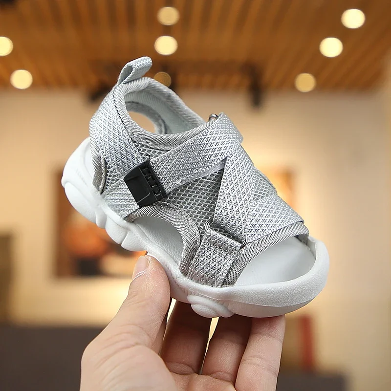 Kids Shoes Kids Sandals Baby Sandals Baby Boy Sandals Black Gray Pink Canvas Infant Girl Sandals Toddler Summer Walking Shoes Newborn Sneaker Beach Shoes D04143