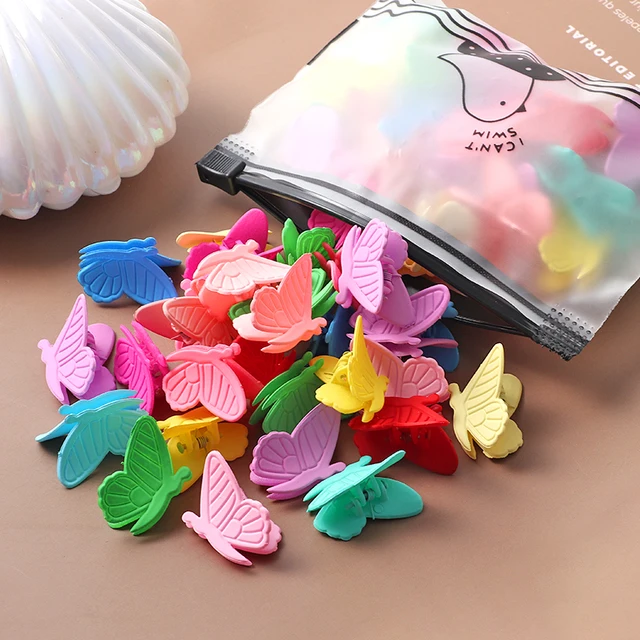 40Pcs Girls Colorful Hair Clips Flower Star Mickey Cute Small Hair Claws Kids Sweet Hairpins Cartoons Fashion Hair Accessories style-15