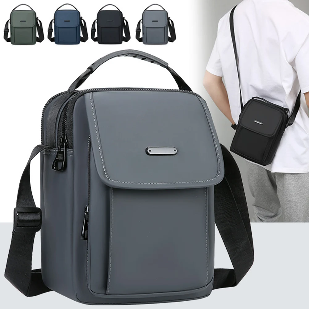 

Casual Leather Film Messenger Bag For Men Large Capacity Lightweight Small Pack Gift For Birthday