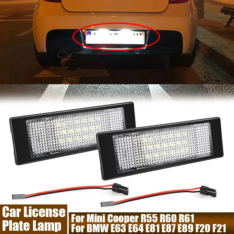 

Лампа для номерного знака, 2 шт, для BMW E63, E64, E81, E87, E89, F20, F21