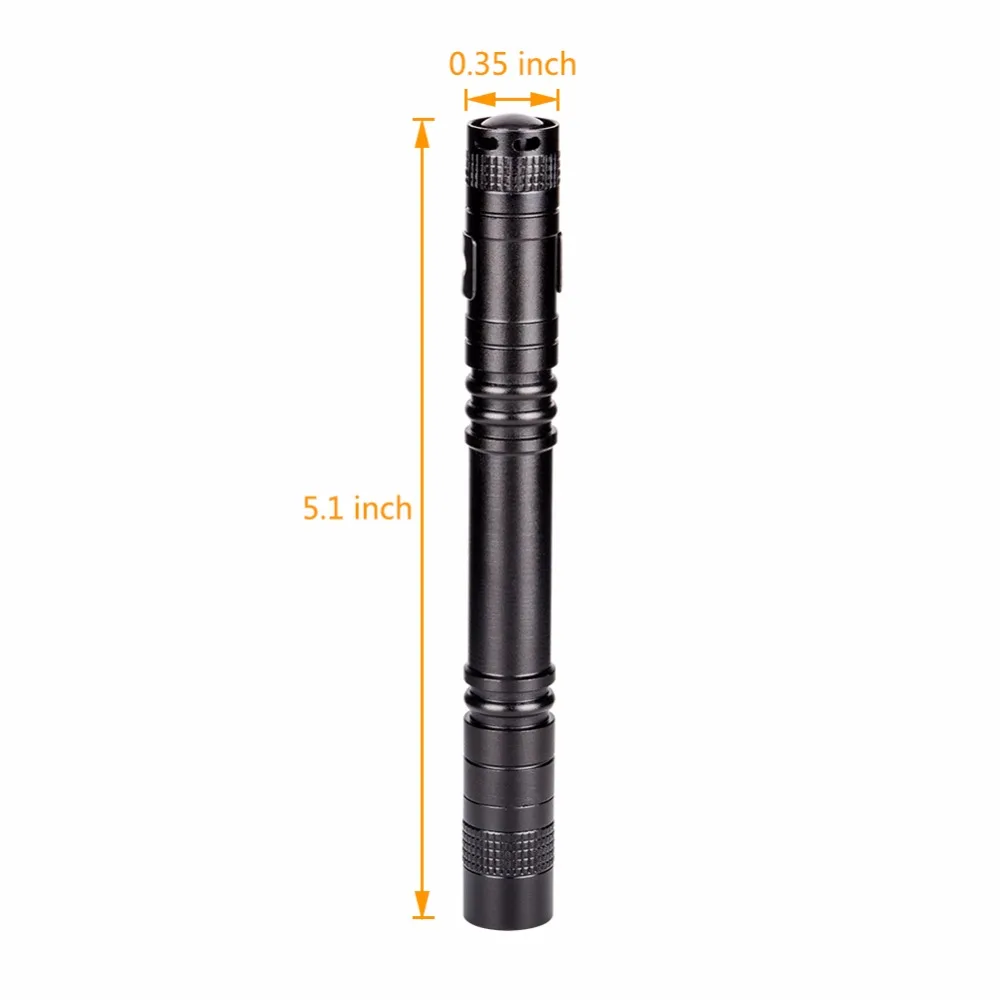 Description Picture 3 of itemMini LED Torch mini pen light Waterproof LED light Led pen Flashlight lamplight Chip mini Torch Light 5 Modes AAA Battery