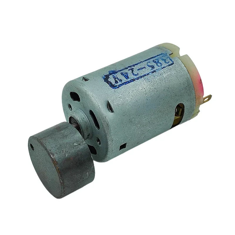 마이크로 RS-385 진동 모터 12V-24V, 대형 편심 휠 포함, DIY 장난감 마사지기/피더용 - 홈 오토메이션용 DC 진동기