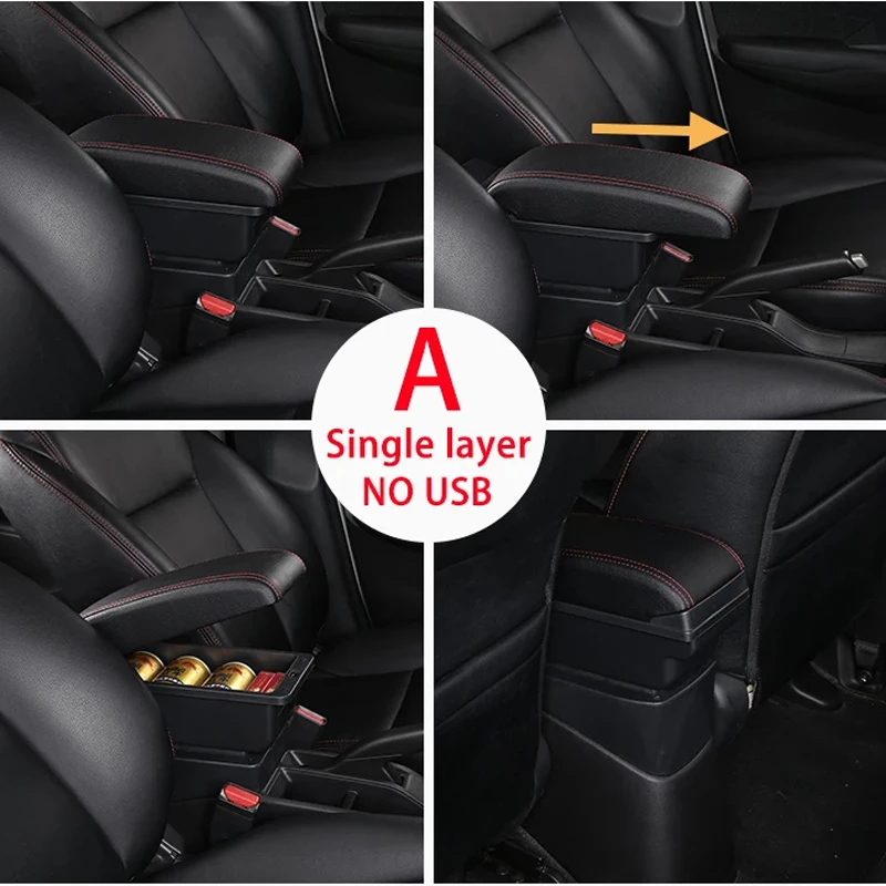 폭스바겐 폴로 암레스트 신제품 VW 폴로 Mk5 6R 벤토 차량용 암레스트 박스 2010-2018 수납 박스 개조 인테리어 자동차 액세서리