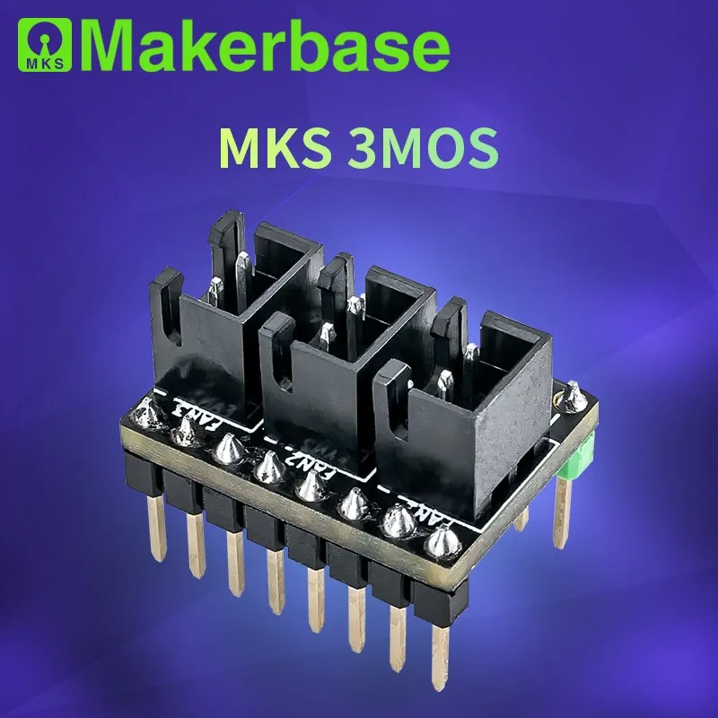 

Плата расширения Makerbase MKS 3MOS, плата расширения с 3 вентиляторами, запчасти для 3D-принтера MKS Robin Nano V3 Monster8 GEN L, контрольная пластина