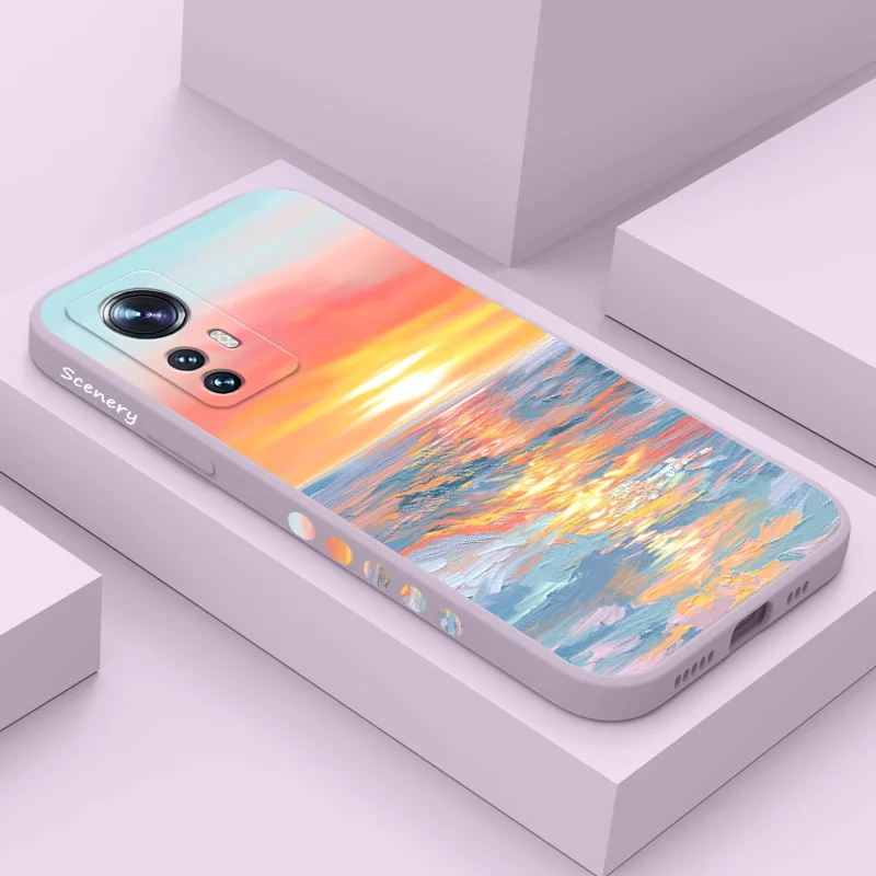 Magic Waves Liquid Silicone Phone Case - Vibrant Protective Cover
