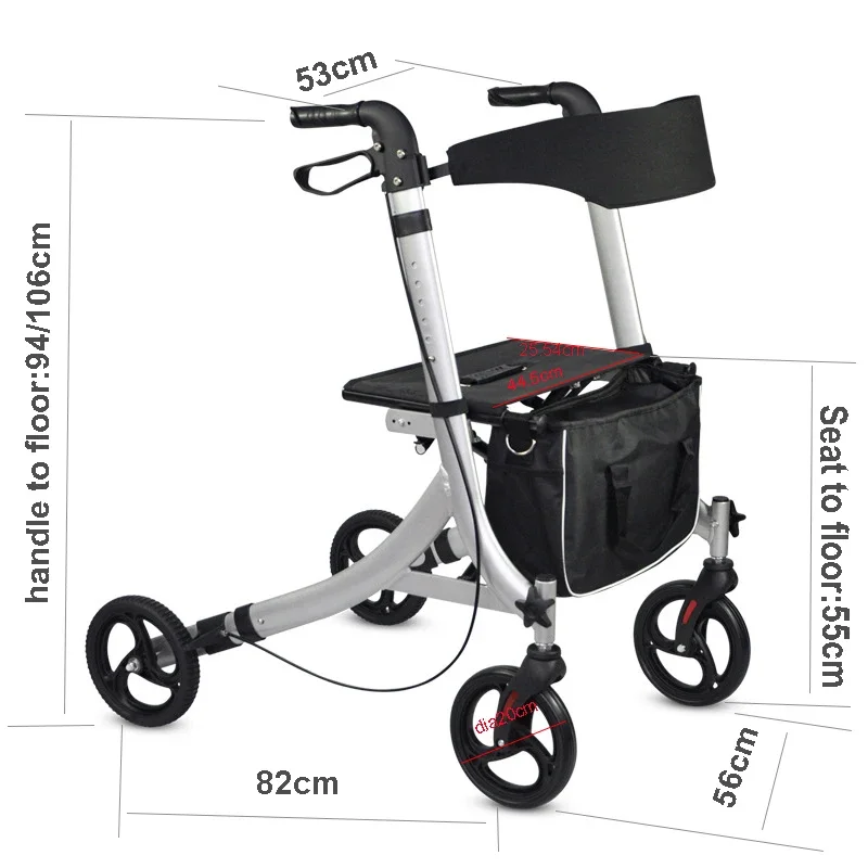 Deambulatori Leggeri A 4 Ruote All'Ingrosso Deambulatore Universale Tas Rollator Per Anziani Senior Walker